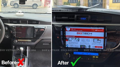 Màn hình DVD Android xe Toyota Altis 2014 - 2017 | Gotech GT8 